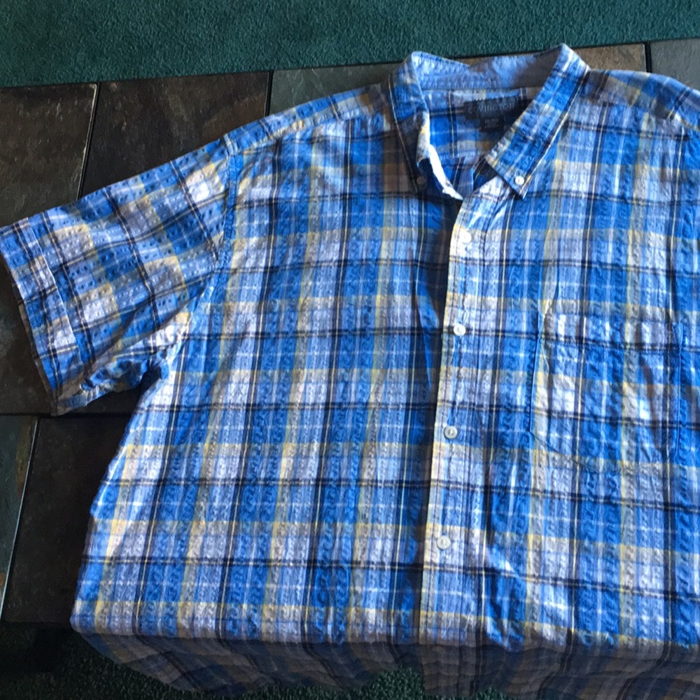 Covington Plaid Short Sleeve Button Down